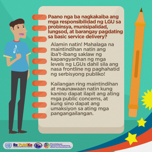 LOCAL ELECTIONS ADVOCACY CAMPAIGN: Paano ang hatian ng service delivery ...